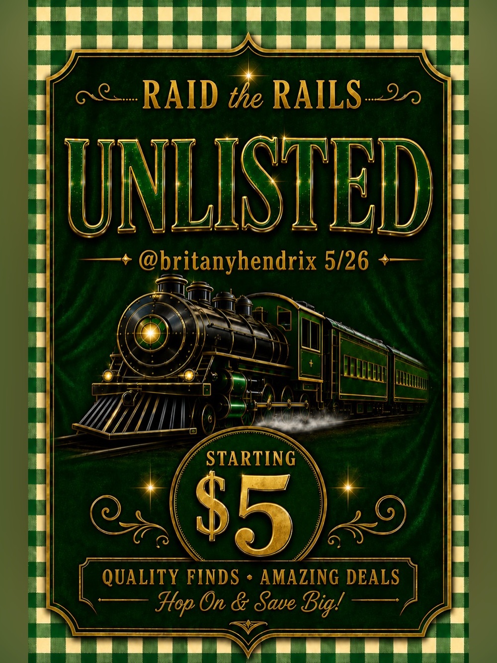 1-50 UNLISTED RAID the RAILS $5 starts